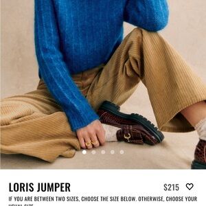 Loris sweater by Sezan in flash blue, sold out but it could be yours!